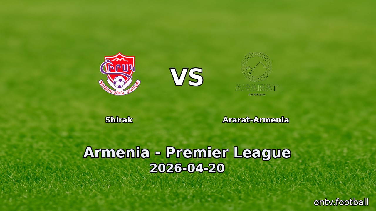 Shirak vs Ararat-Armenia