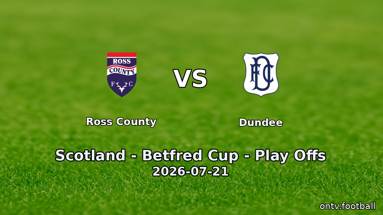 Ross County vs Dundee
