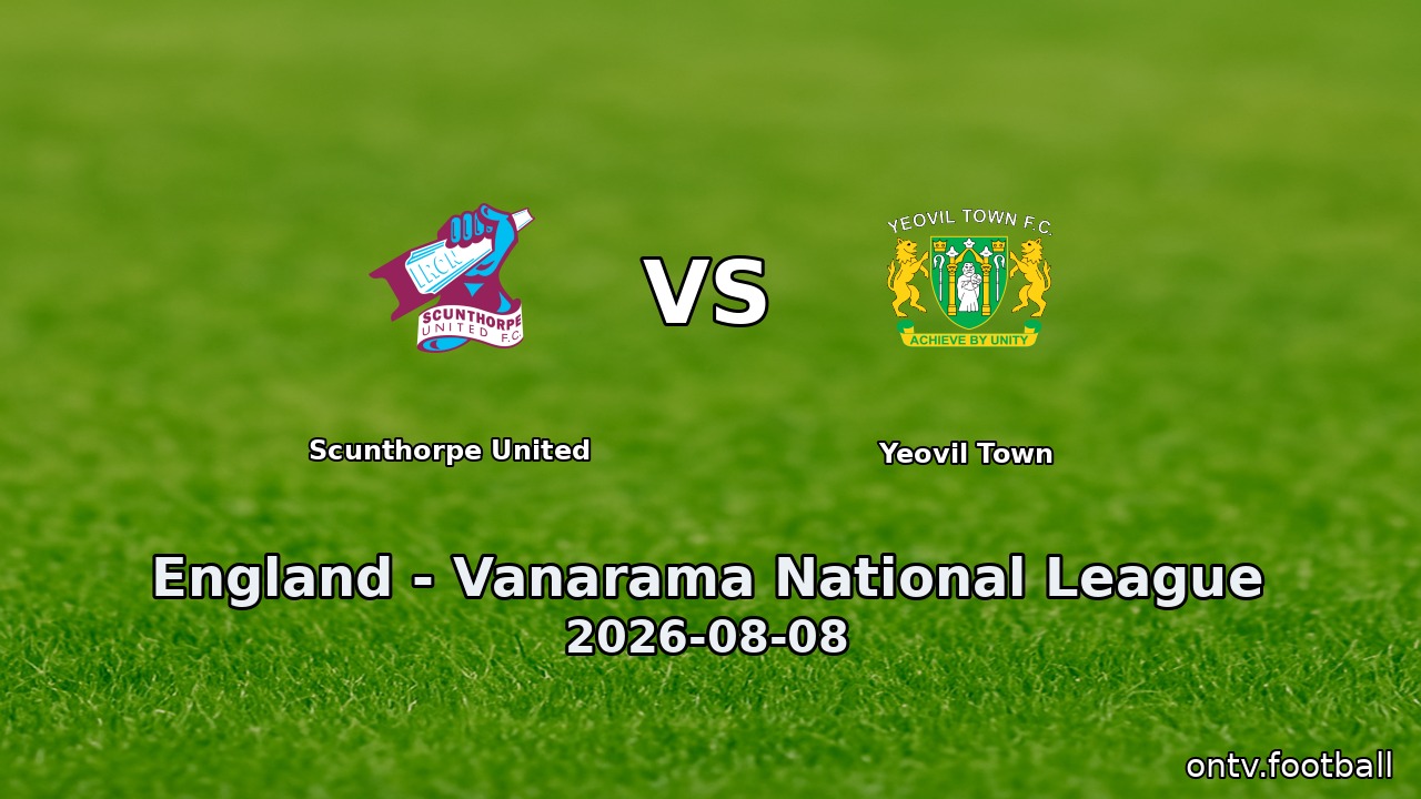 Scunthorpe United vs Yeovil Town