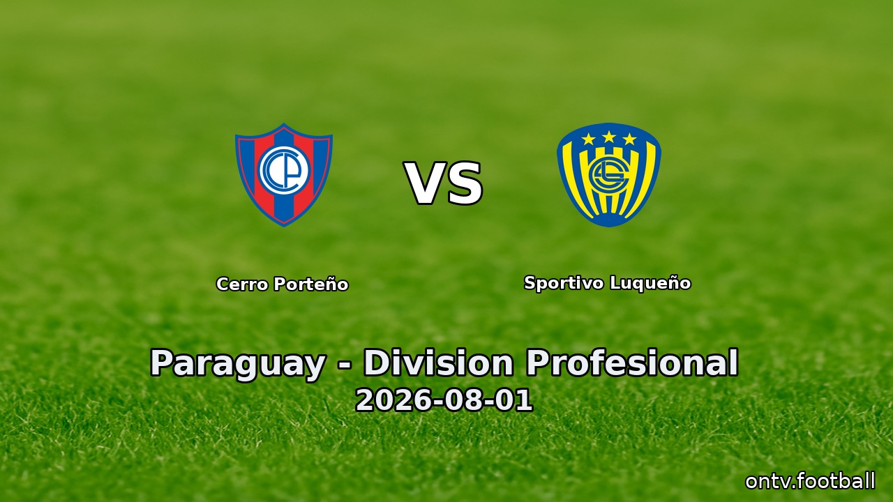 Cerro Porteño vs Sportivo Luqueño