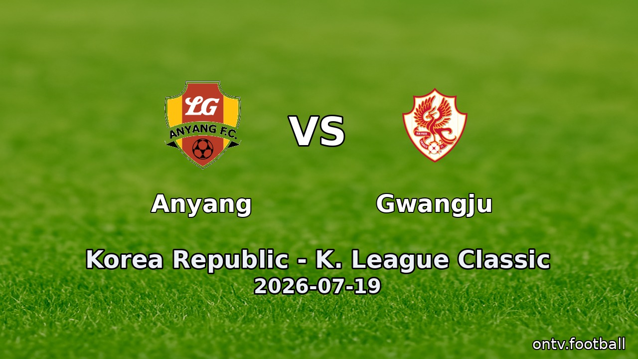 Anyang vs Gwangju