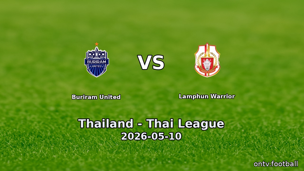 Buriram United vs Lamphun Warrior