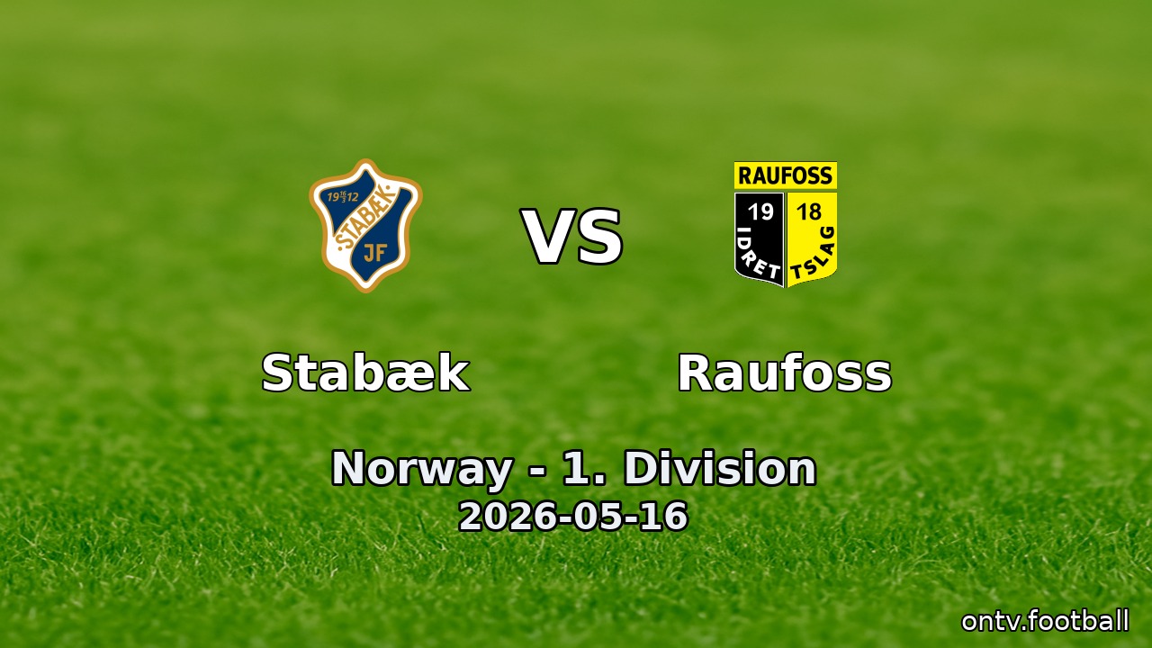 Stabæk vs Raufoss