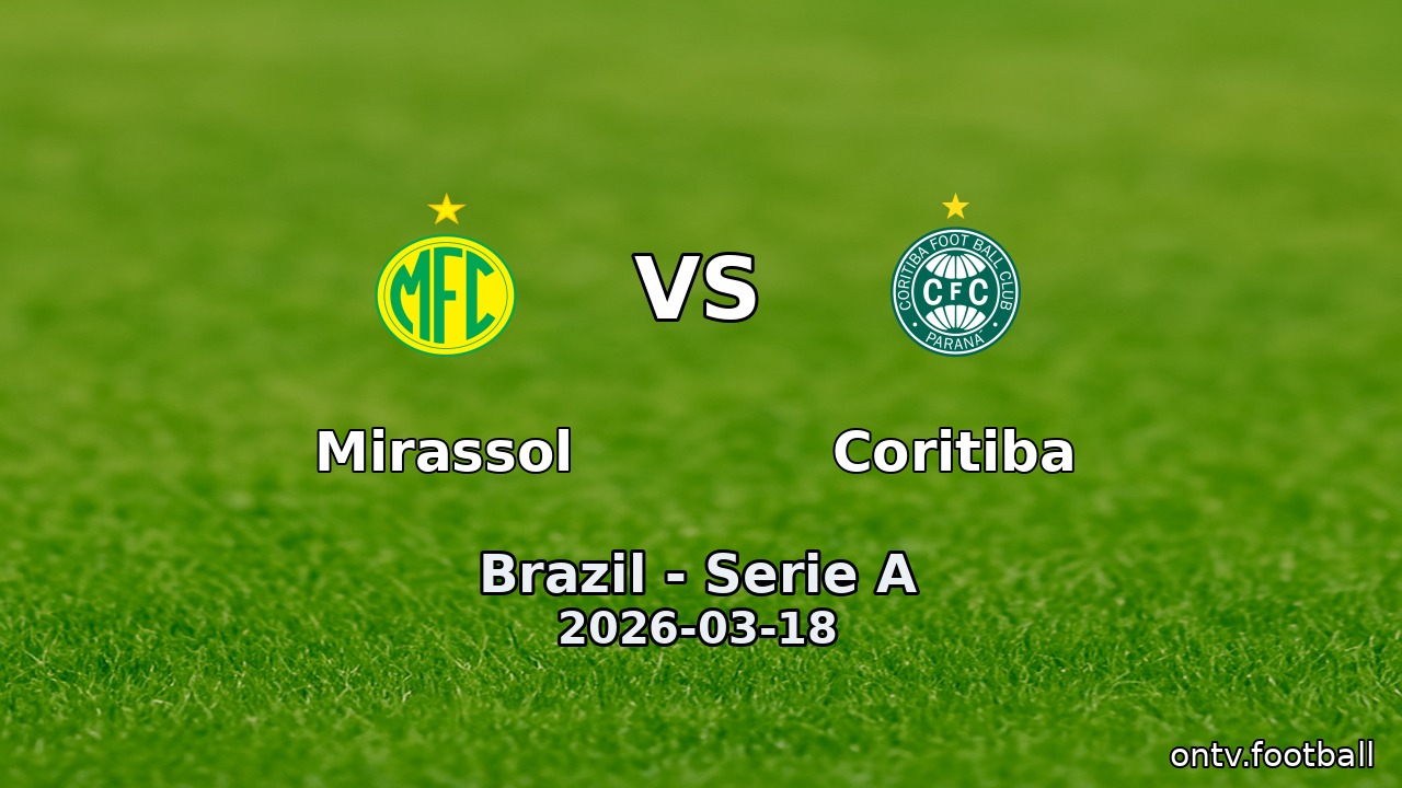 Mirassol vs Coritiba