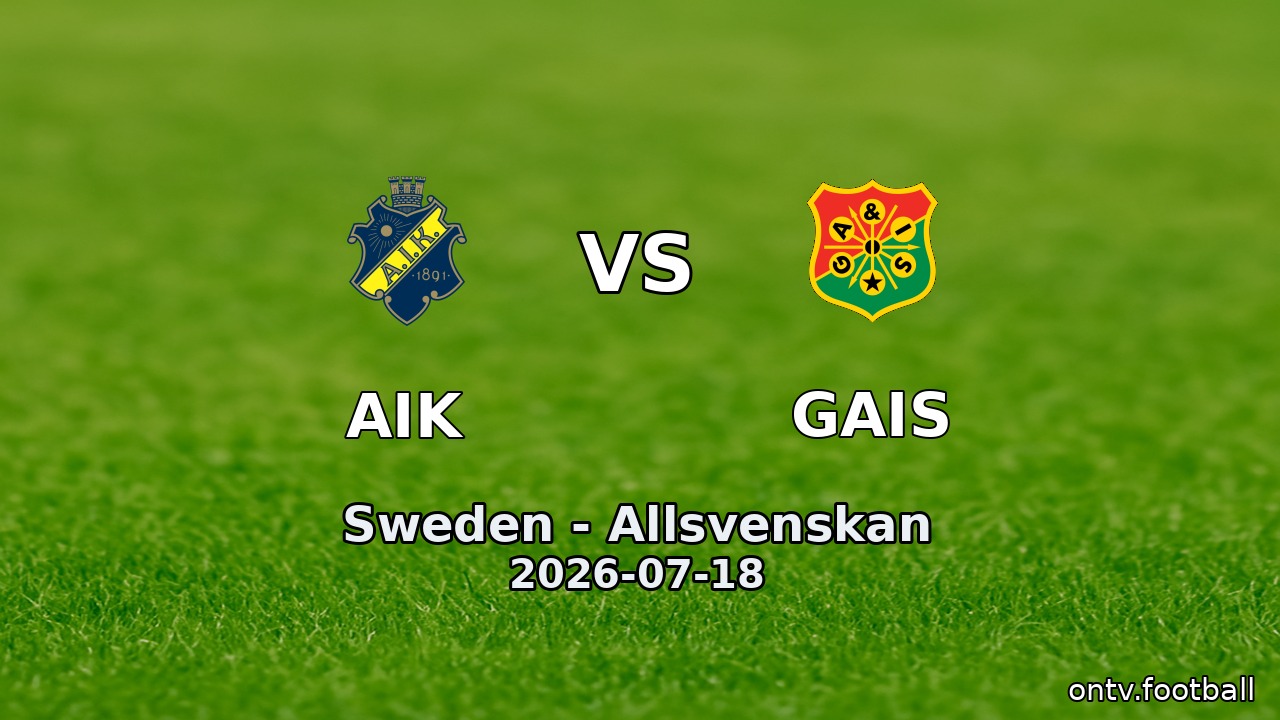 AIK vs GAIS