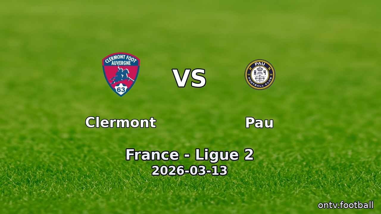Clermont vs Pau