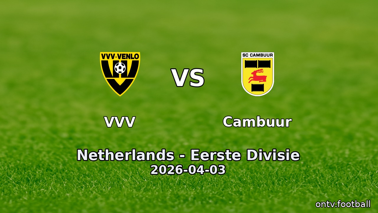 VVV vs Cambuur