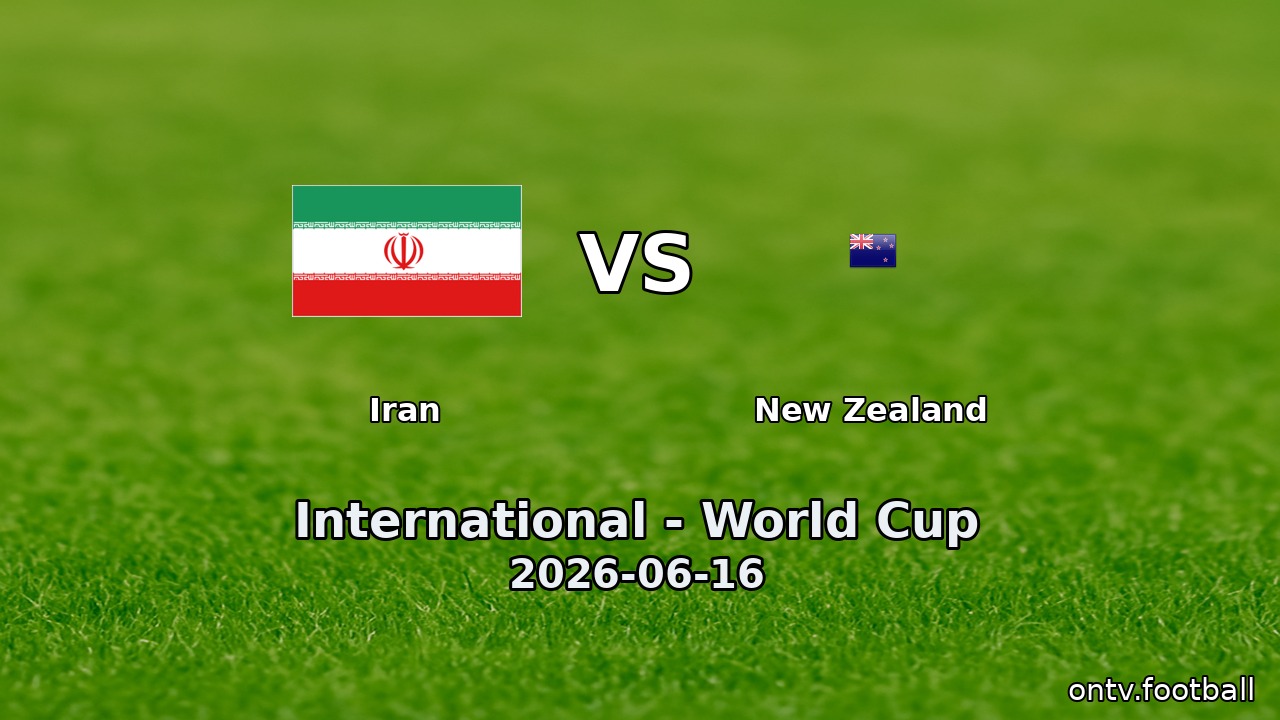 Iran vs New Zealand