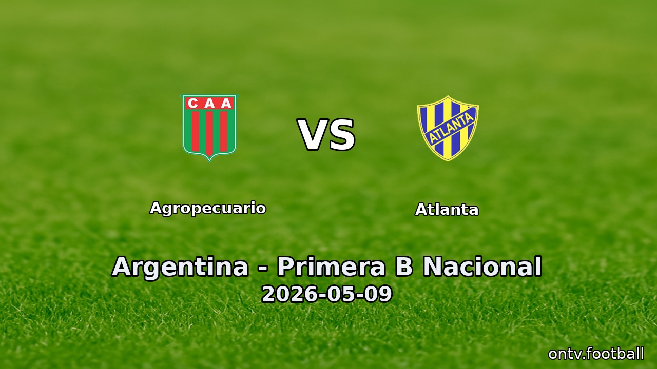 Agropecuario vs Atlanta