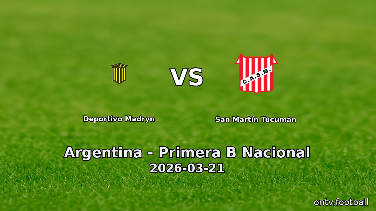 Deportivo Madryn vs San Martín Tucumán