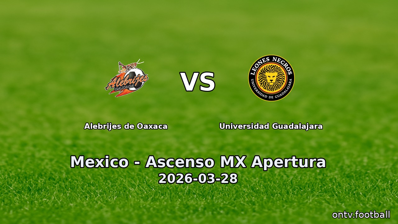 Alebrijes de Oaxaca vs Universidad Guadalajara
