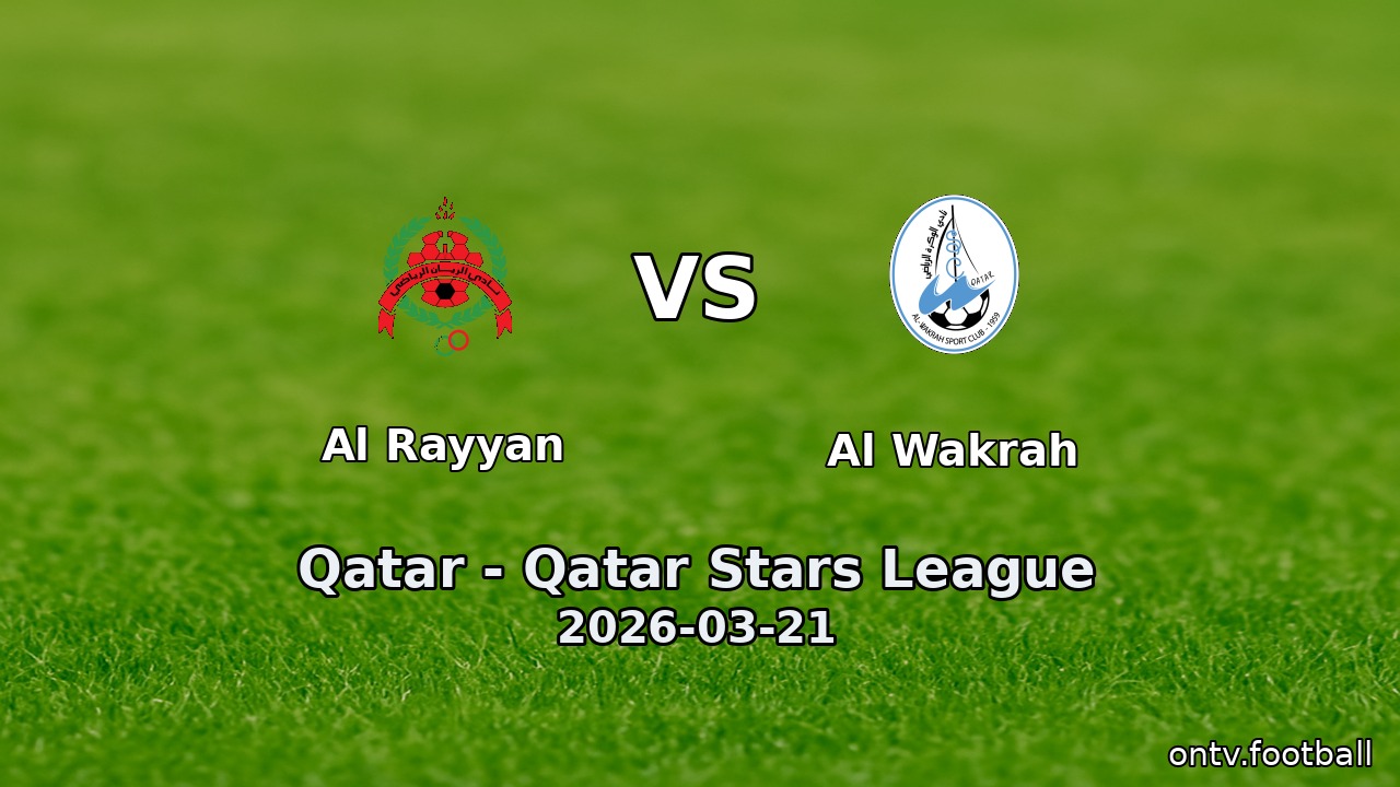 Al Rayyan vs Al Wakrah