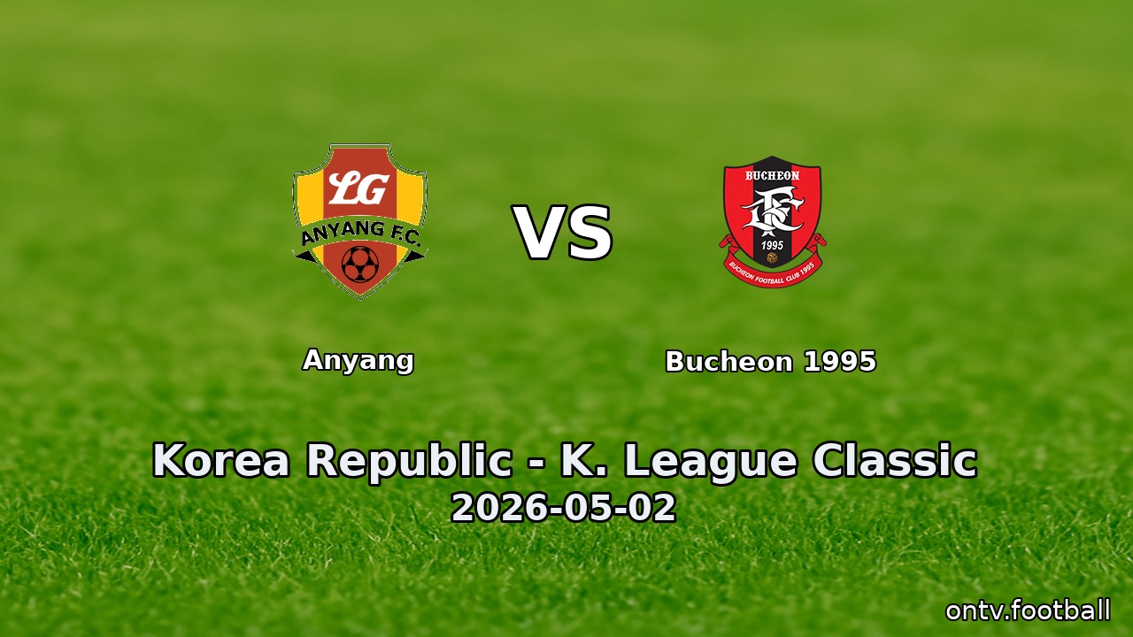 Anyang vs Bucheon 1995