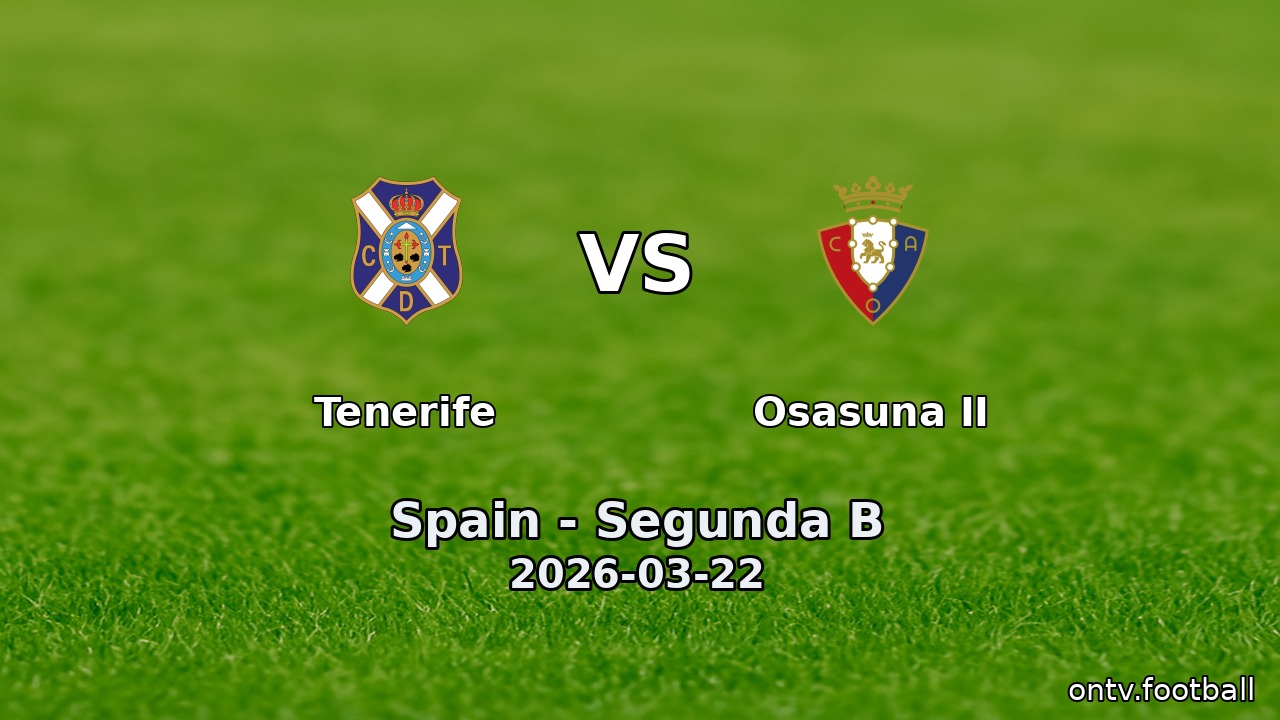 Tenerife vs Osasuna II