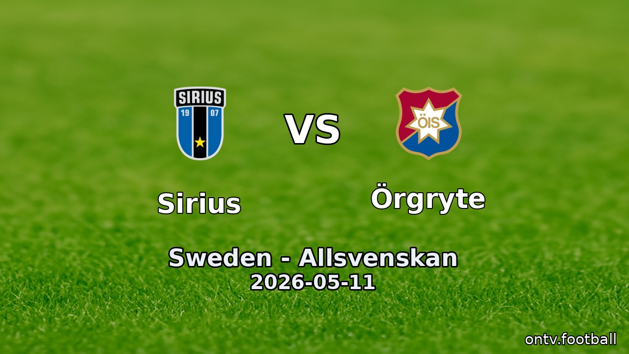Sirius vs Örgryte