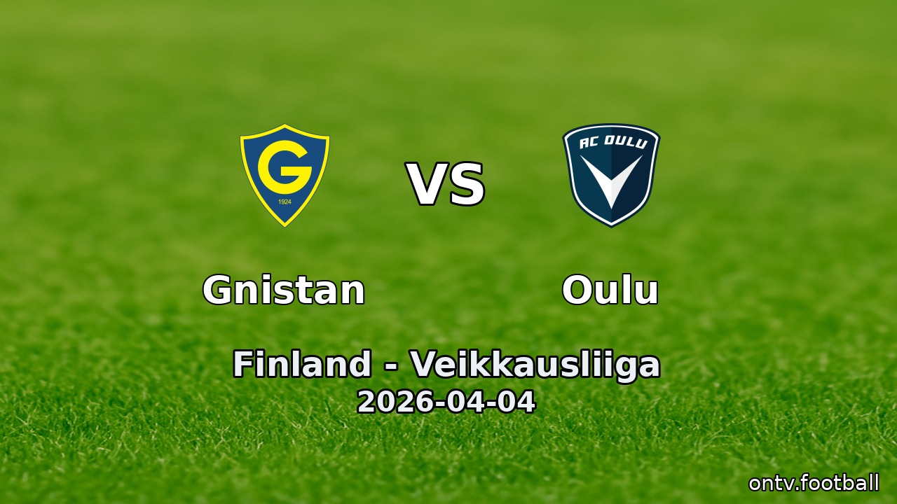 Gnistan vs Oulu