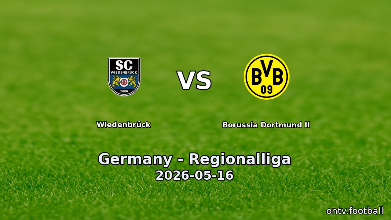 Wiedenbrück vs Borussia Dortmund II