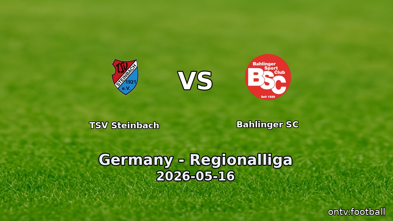 TSV Steinbach vs Bahlinger SC
