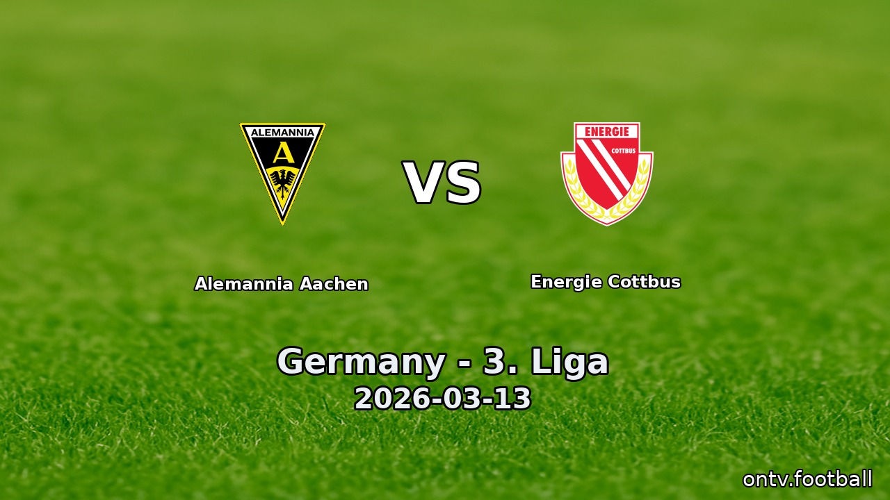 Alemannia Aachen vs Energie Cottbus