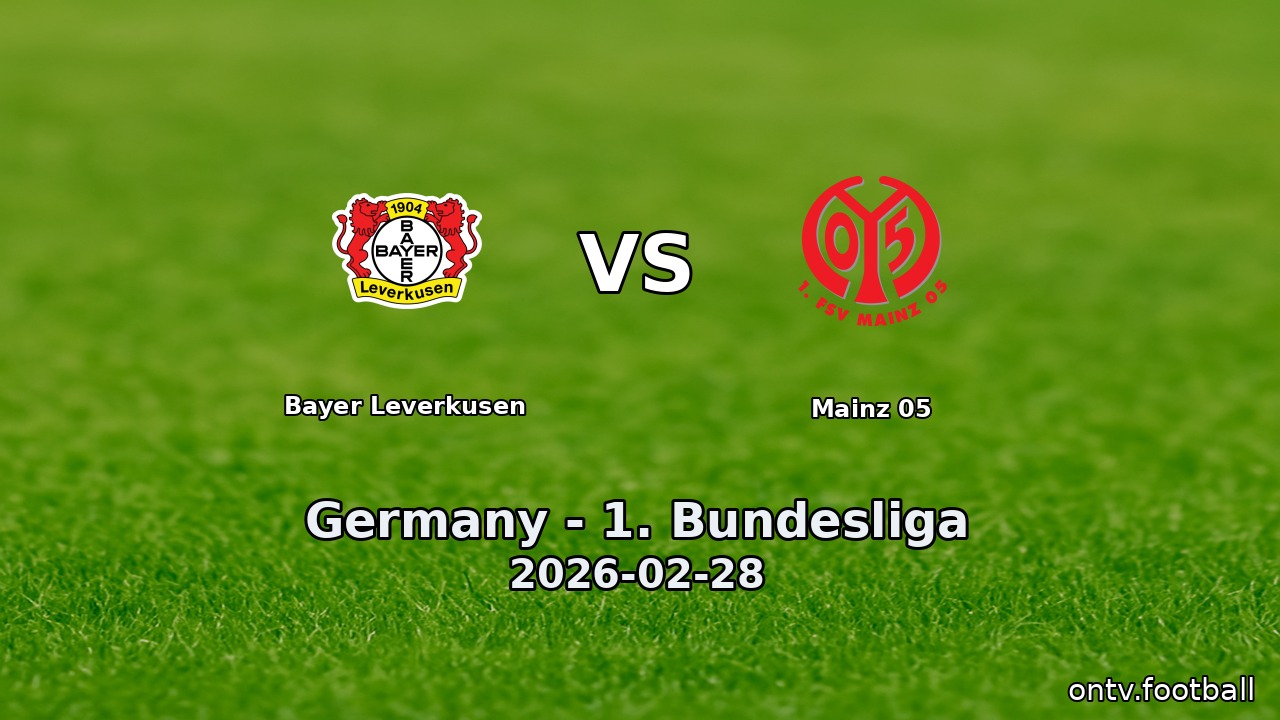 Bayer Leverkusen vs Mainz 05