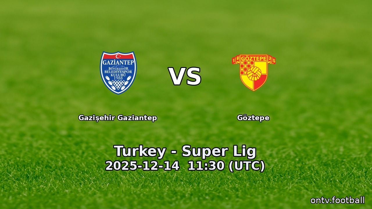 Gazişehir Gaziantep vs Göztepe