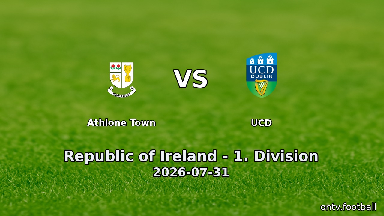 Athlone Town vs UCD