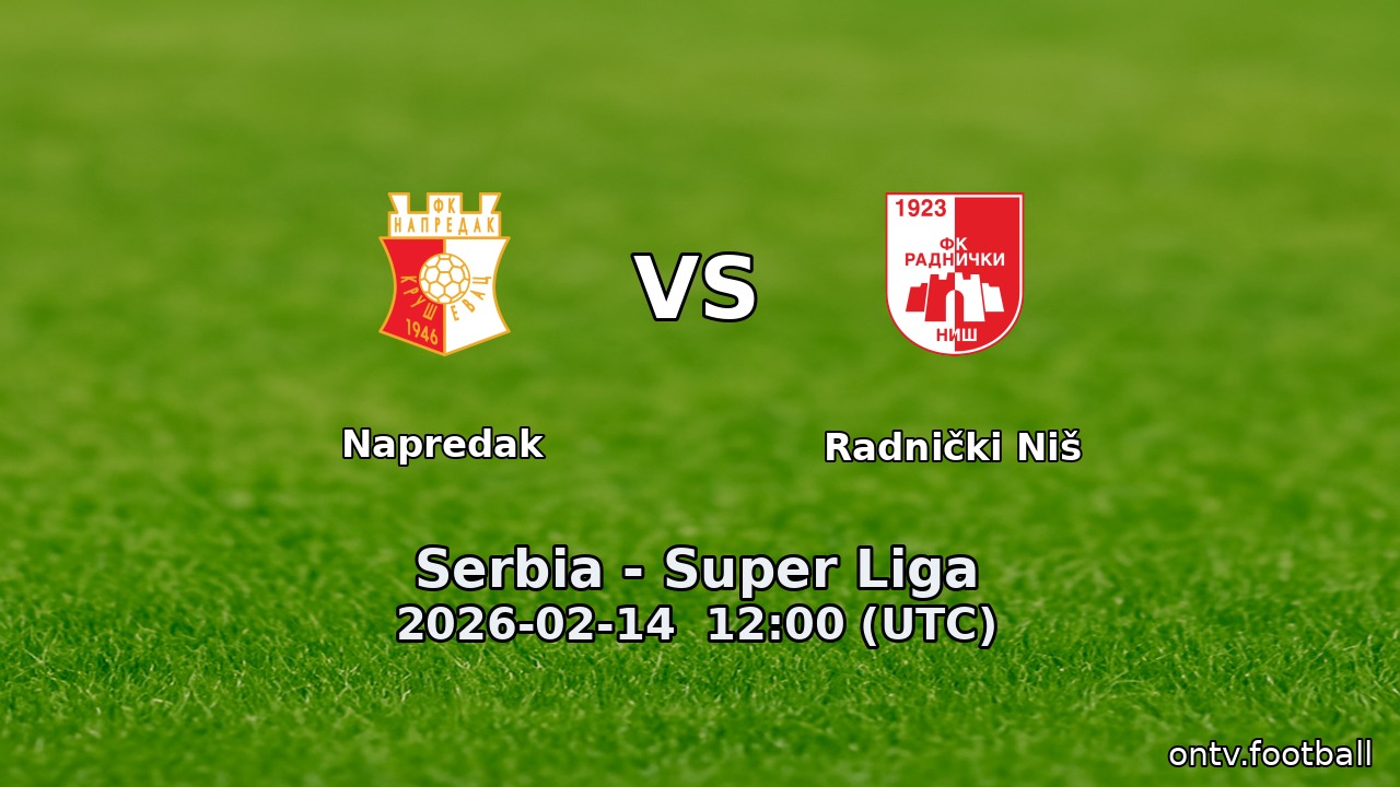 Napredak vs Radnički Niš