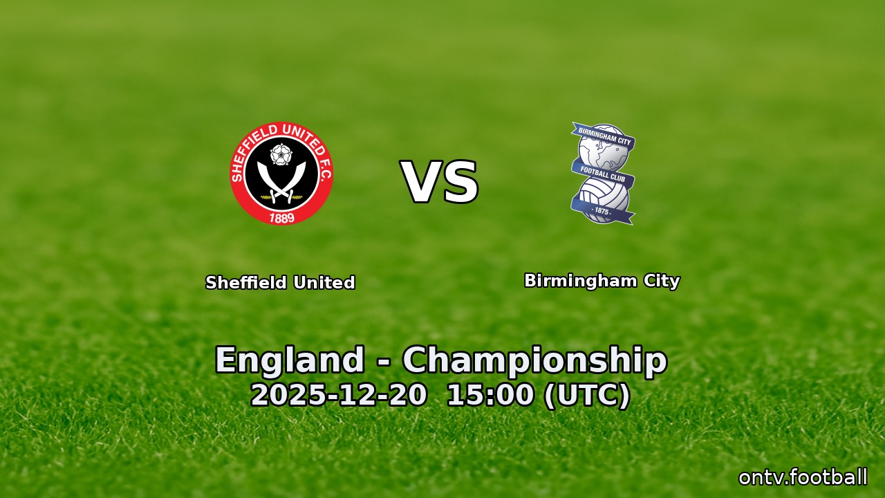 Sheffield United vs Birmingham City