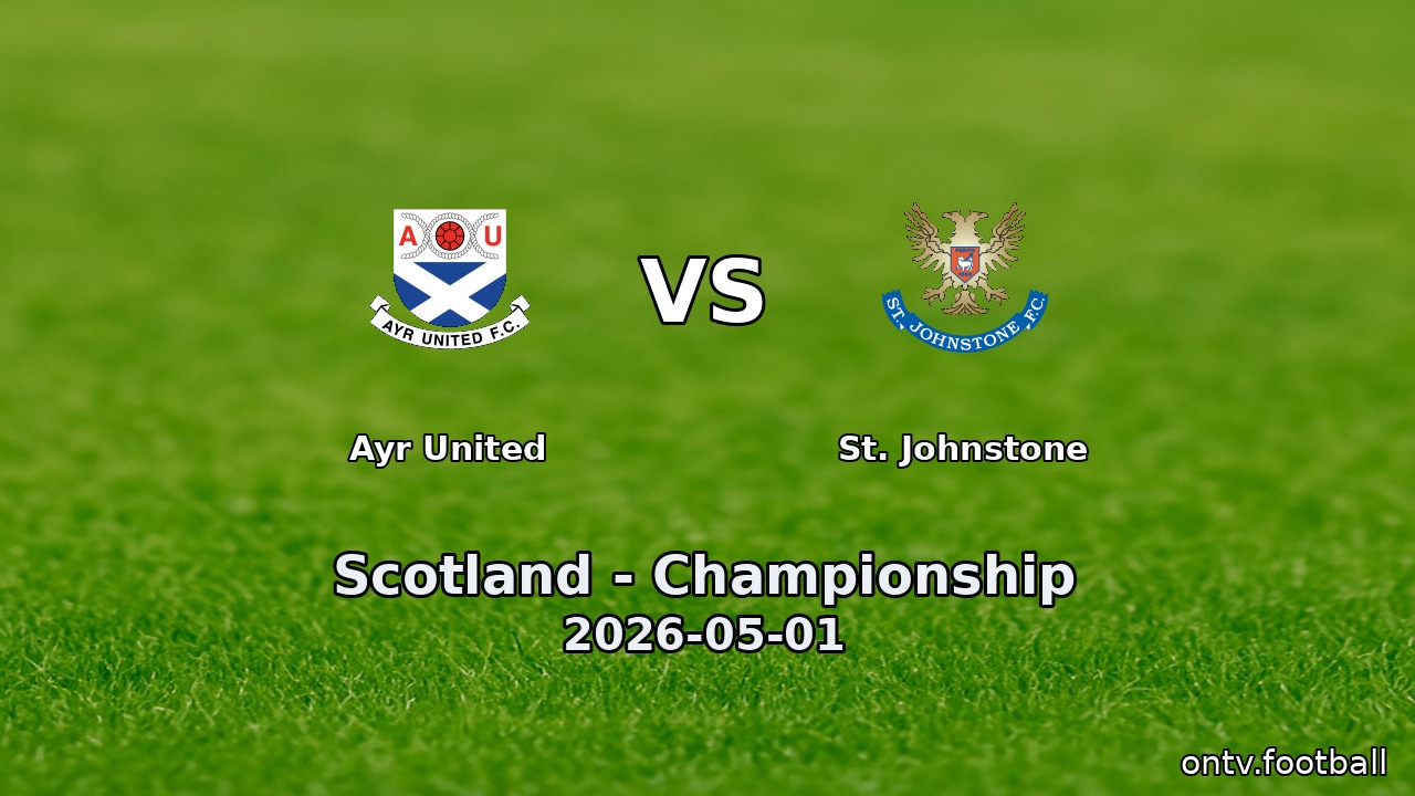 Ayr United vs St. Johnstone