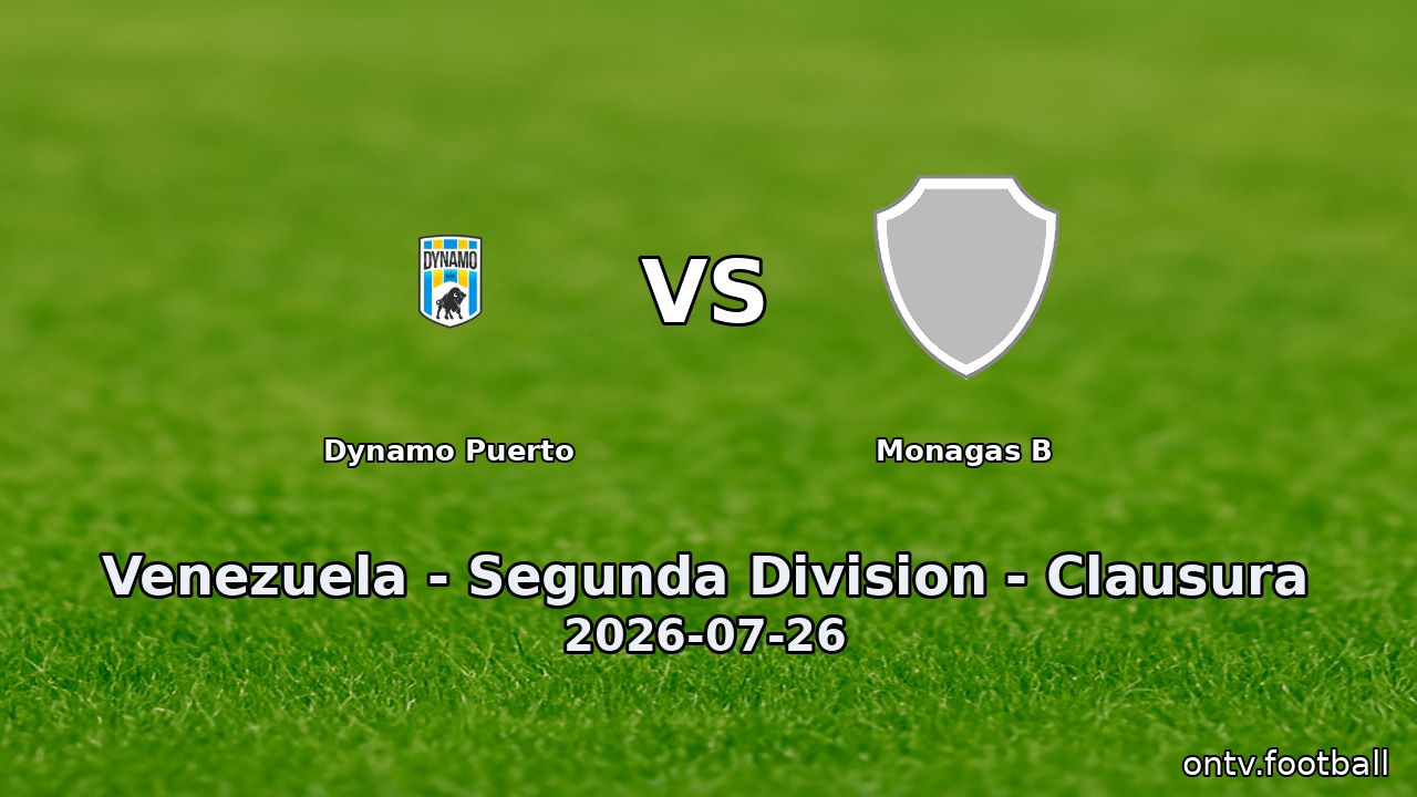 Dynamo Puerto vs Monagas B