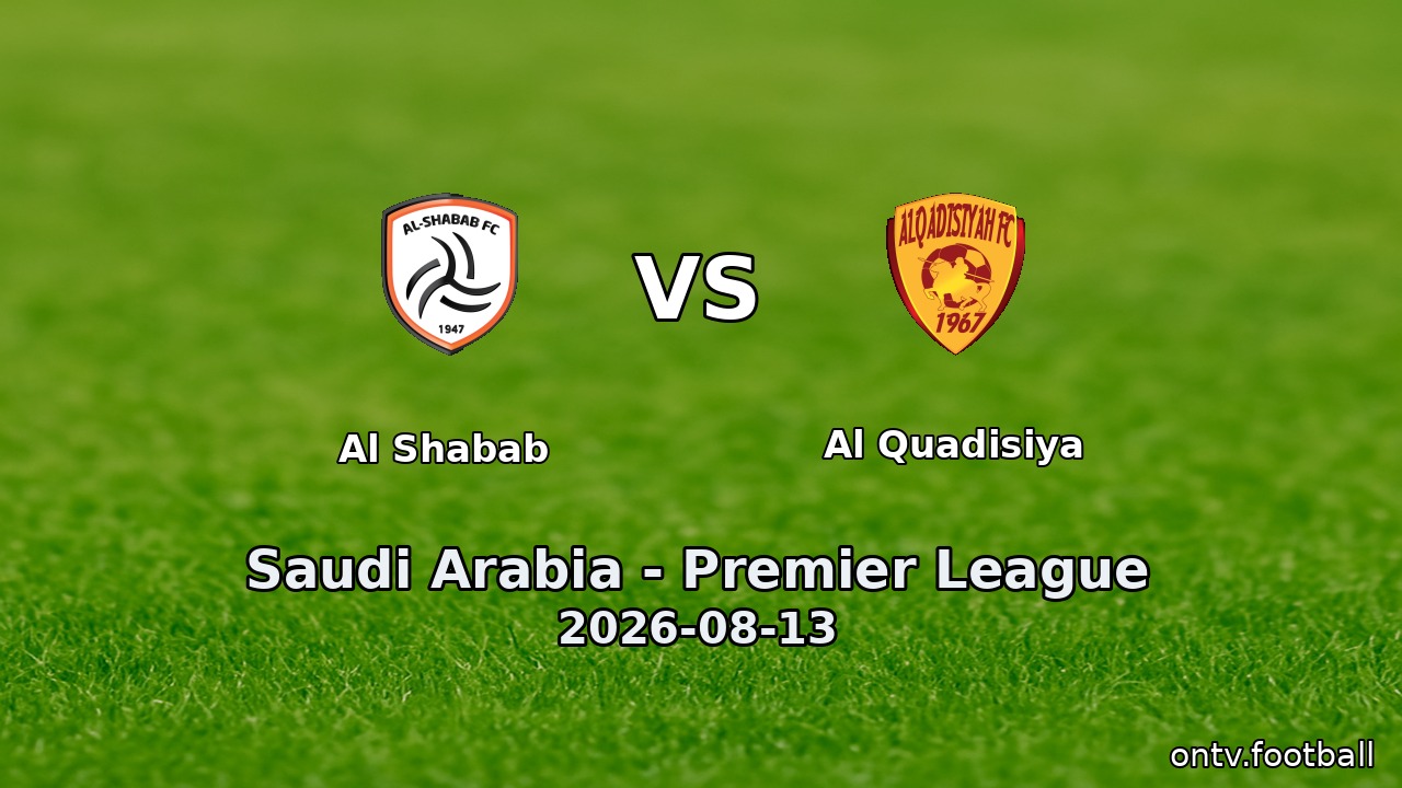 Al Shabab vs Al Quadisiya
