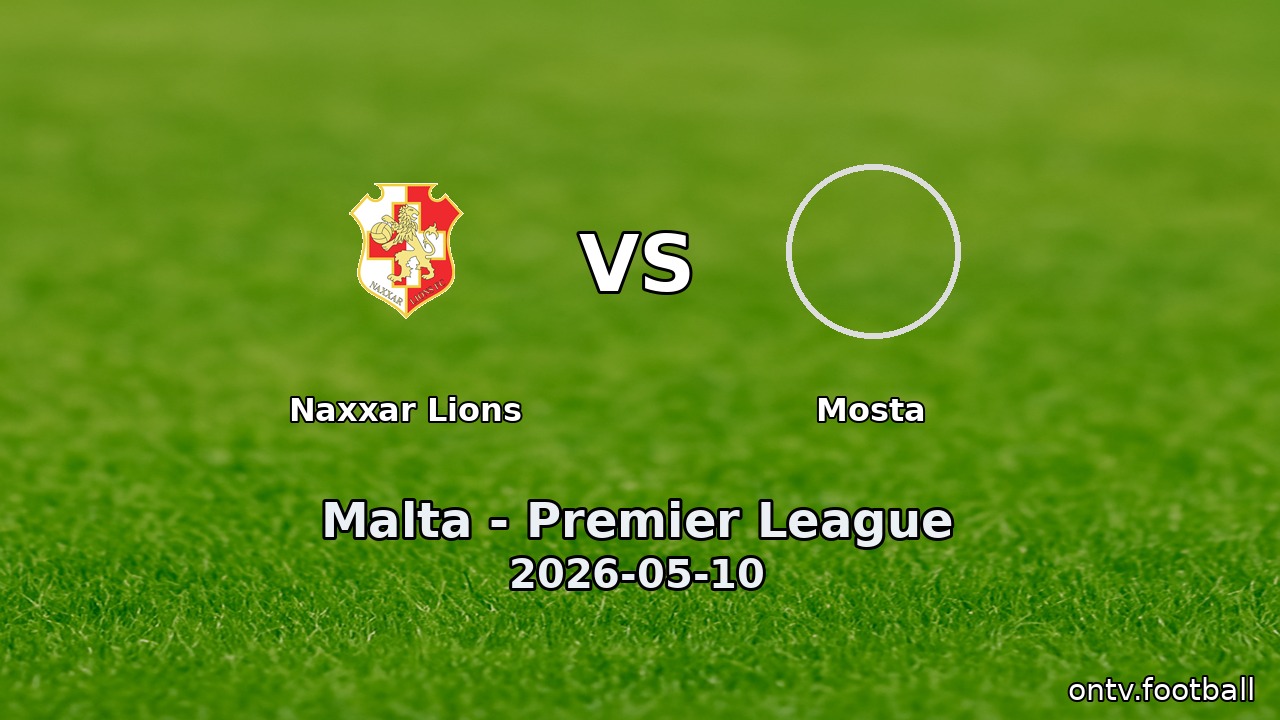 Naxxar Lions vs Mosta