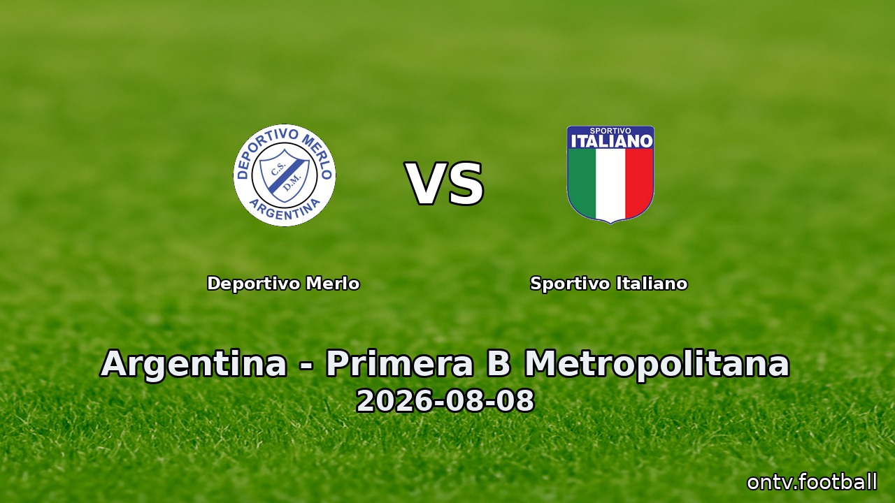 Deportivo Merlo vs Sportivo Italiano