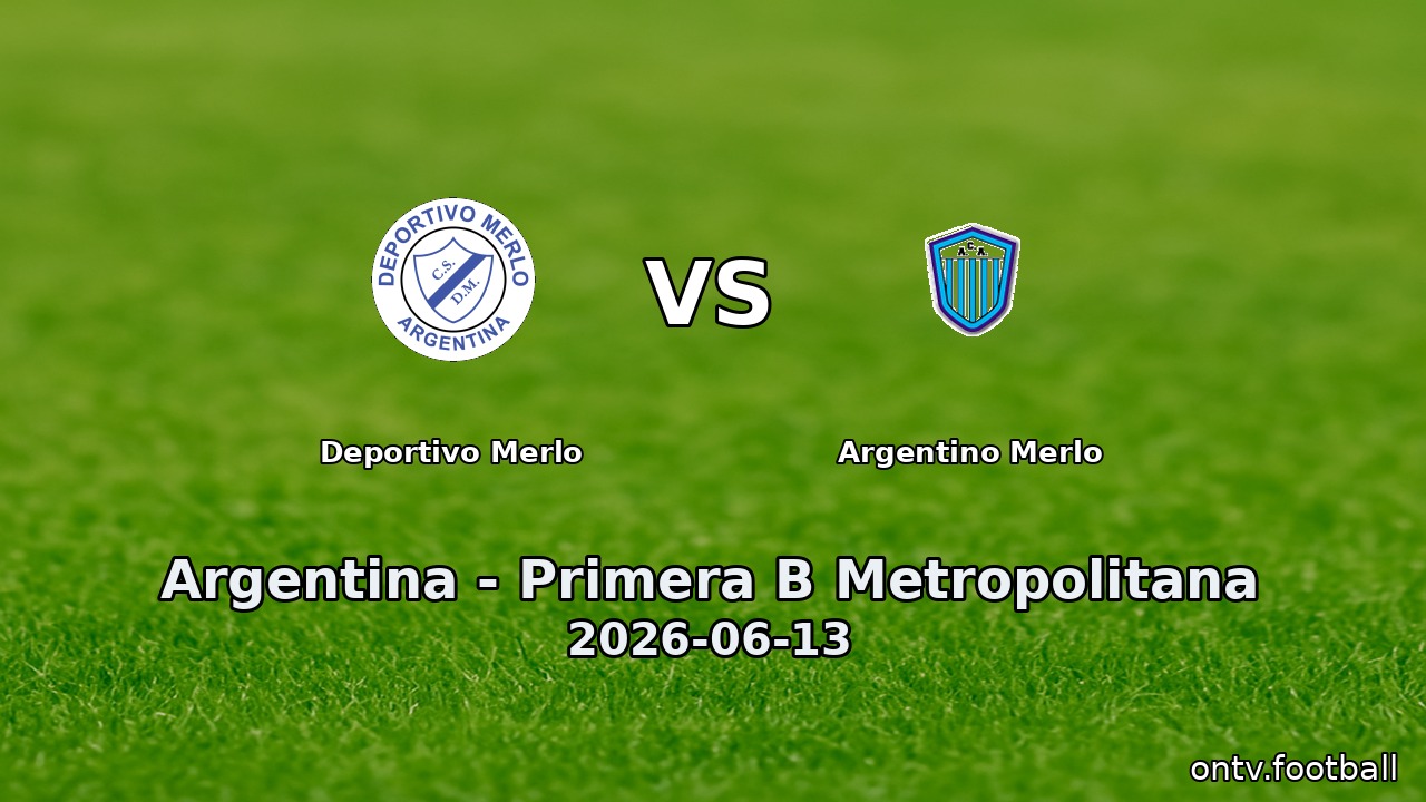 Deportivo Merlo vs Argentino Merlo