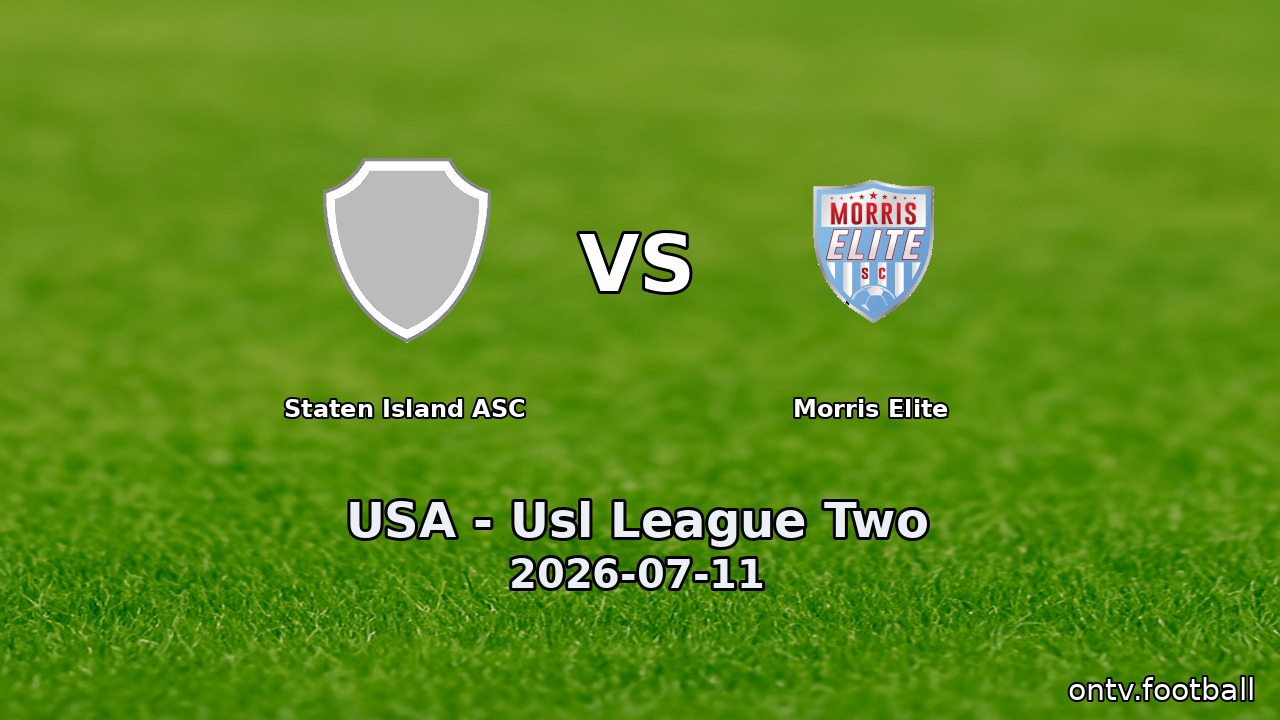 Staten Island ASC vs Morris Elite