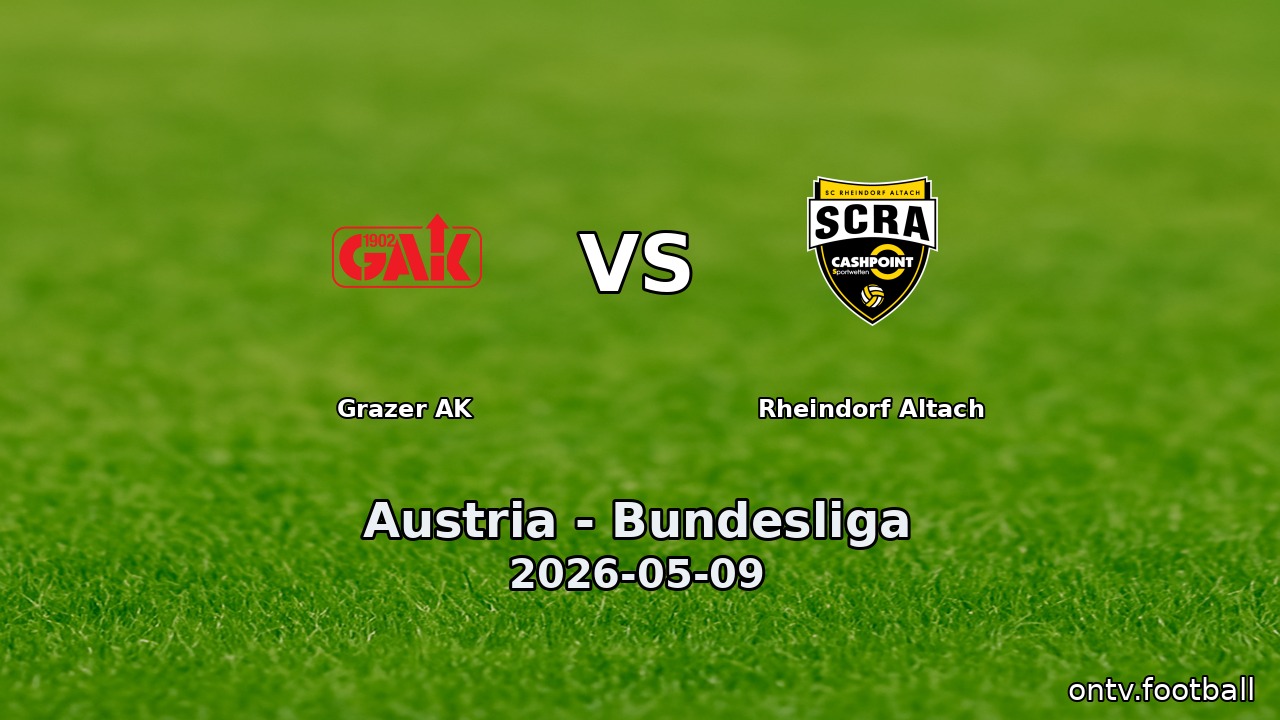 Grazer AK vs Rheindorf Altach