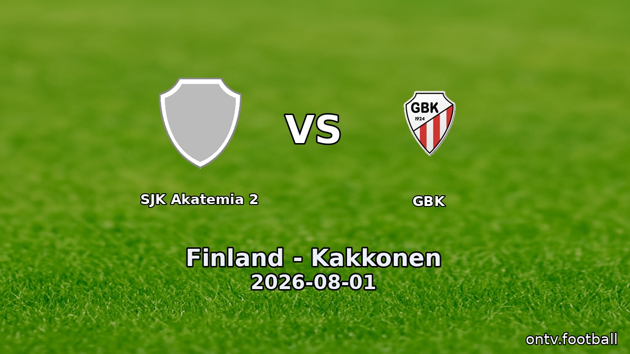 SJK Akatemia 2 vs GBK