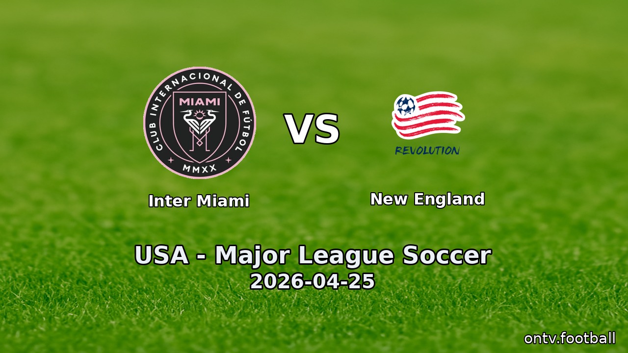 Inter Miami vs New England