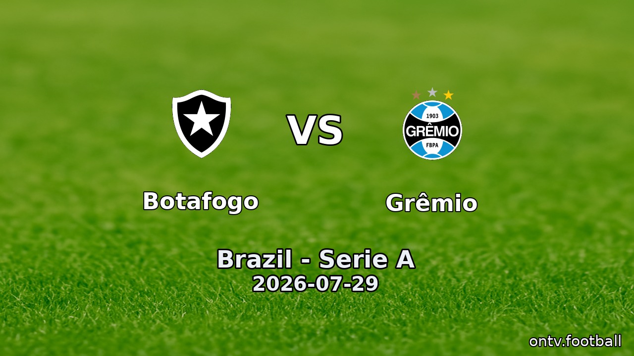 Botafogo vs Grêmio
