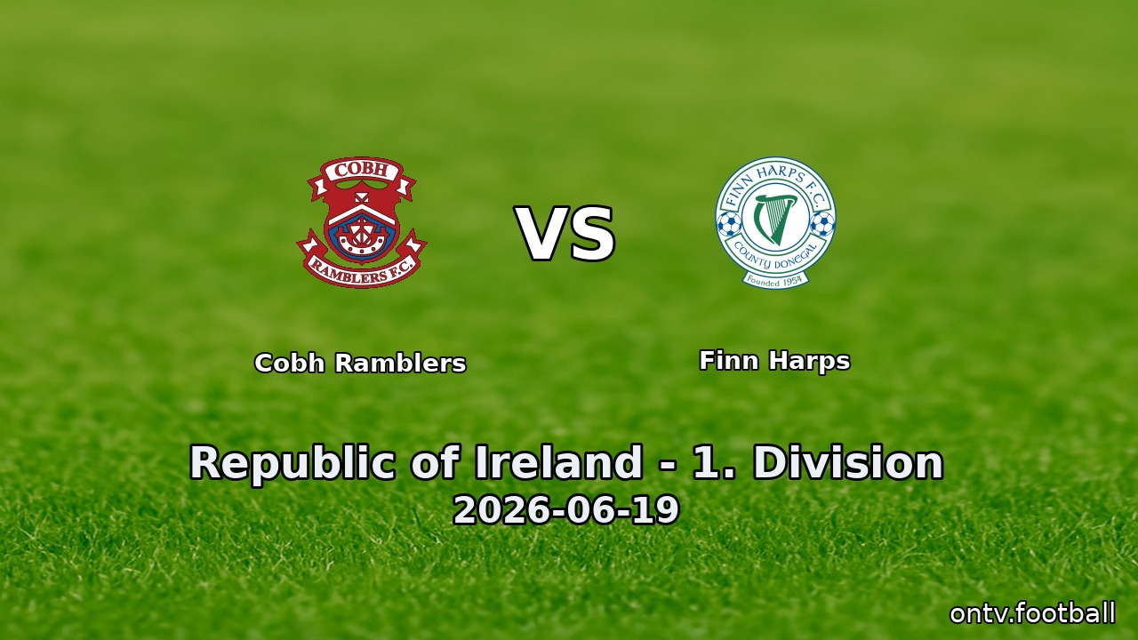 Cobh Ramblers vs Finn Harps