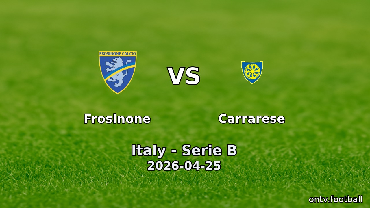 Frosinone vs Carrarese