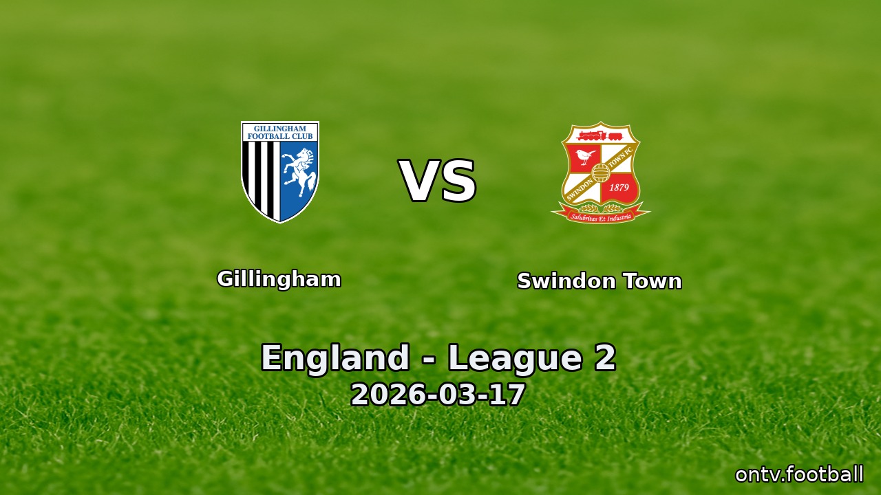 Gillingham vs Swindon Town
