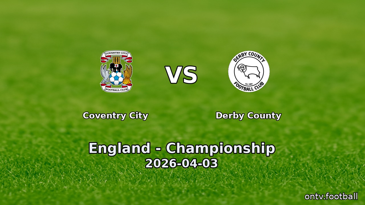 Coventry City vs Derby County