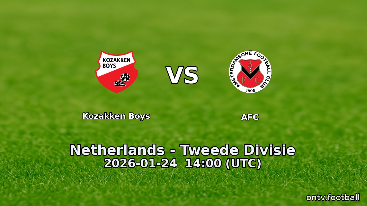 Kozakken Boys vs AFC