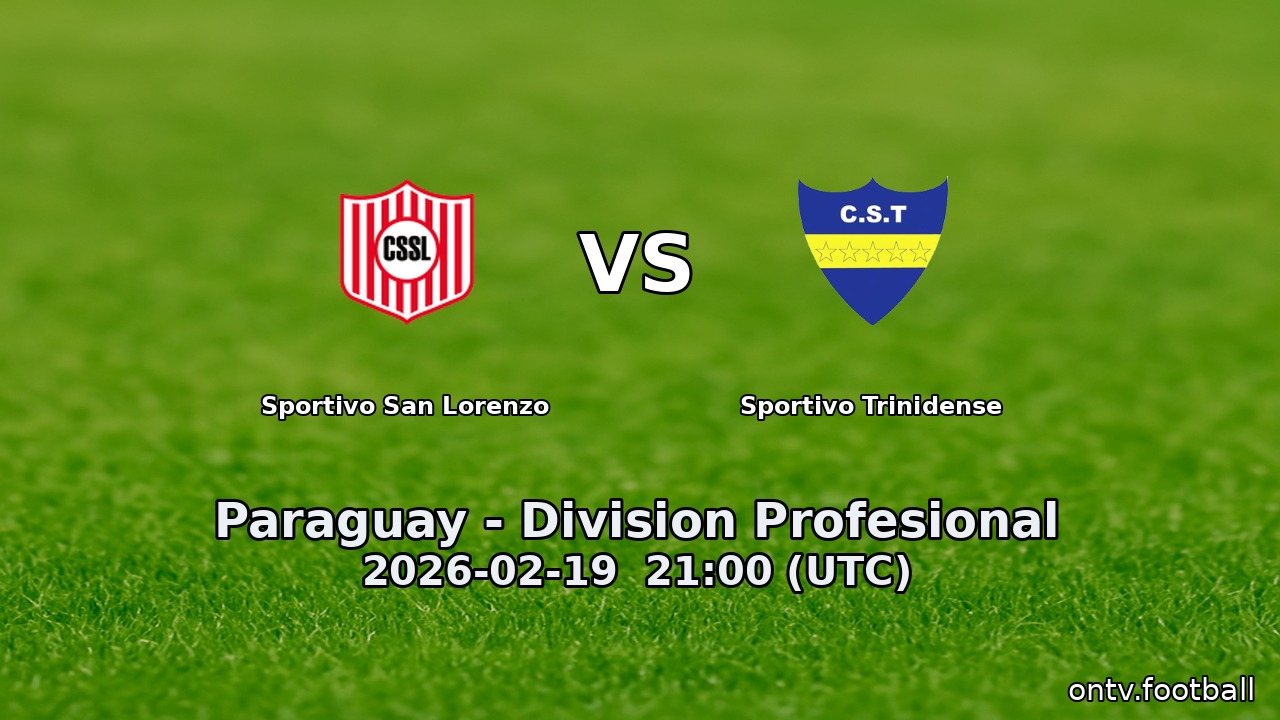 Sportivo San Lorenzo vs Sportivo Trinidense