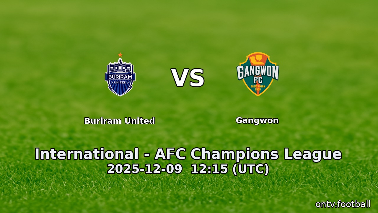 Buriram United vs Gangwon