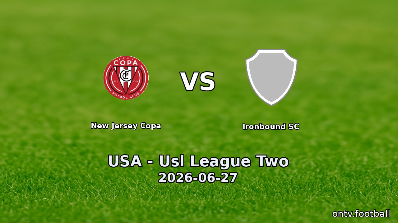 New Jersey Copa vs Ironbound SC