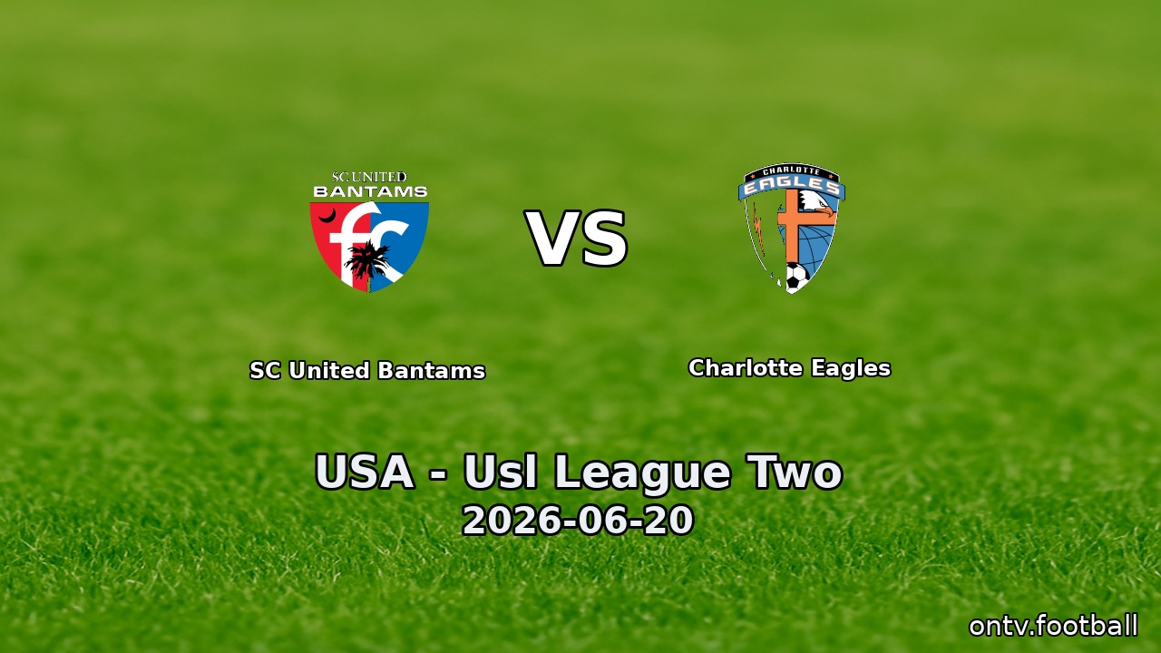 SC United Bantams vs Charlotte Eagles