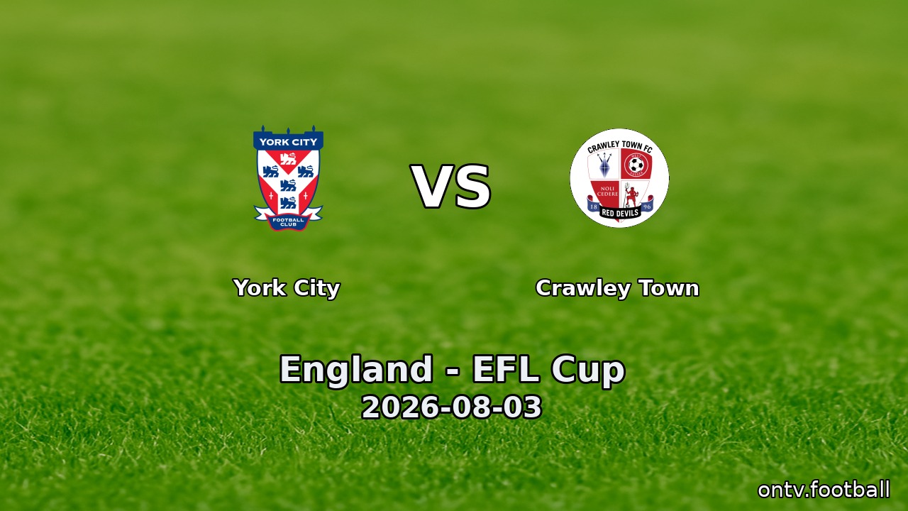 York City vs Crawley Town