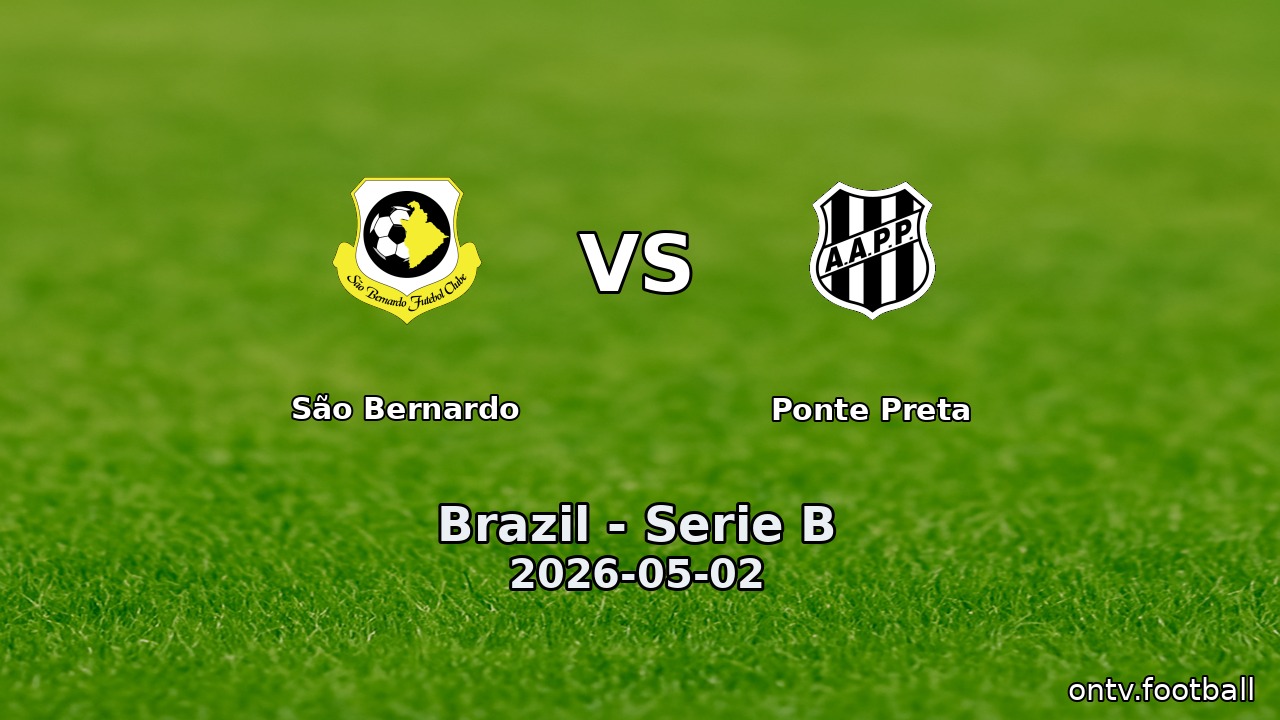 São Bernardo vs Ponte Preta